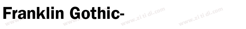 Franklin Gothic字体转换